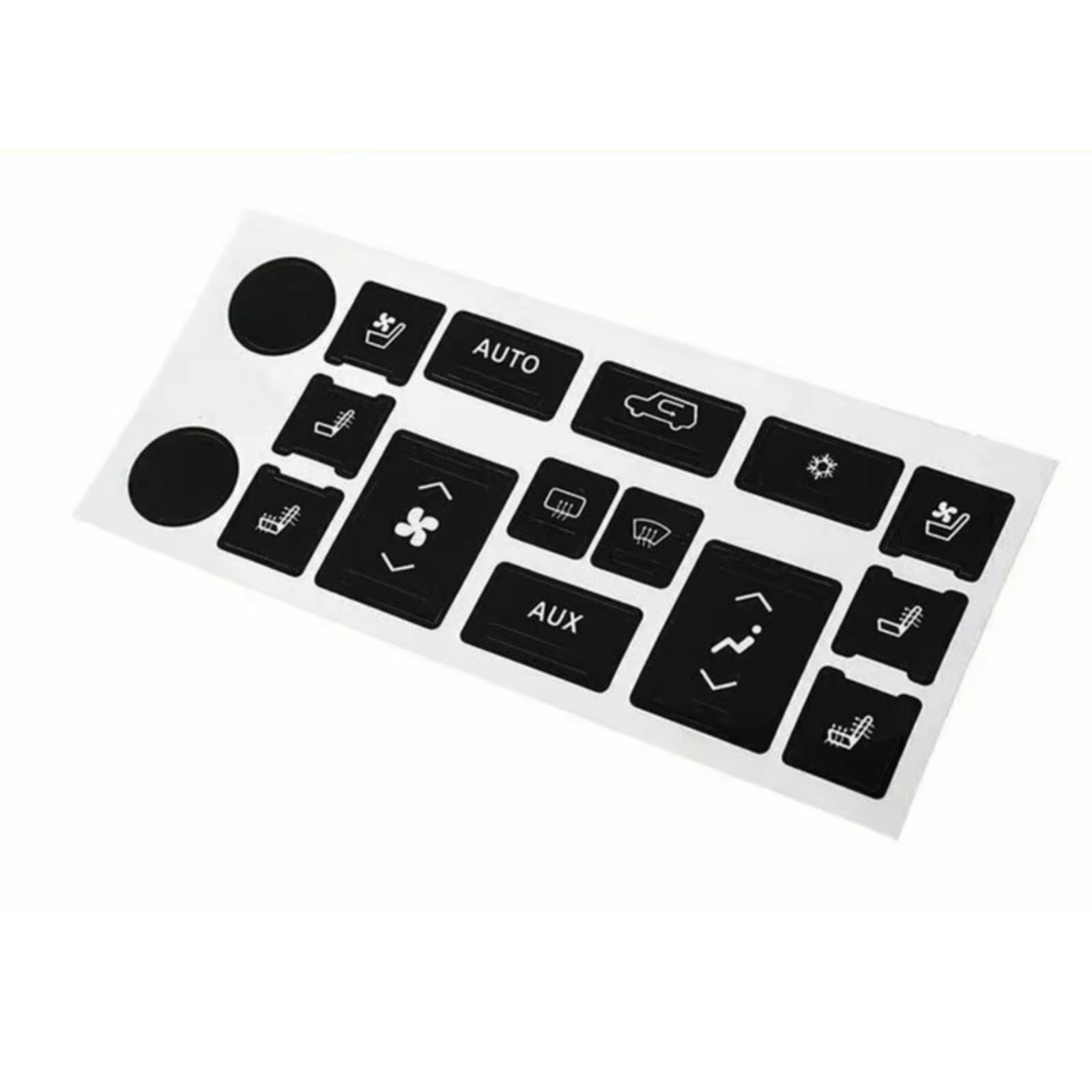 Car Button Stick Compatible with Cadillac for Escalade for EXT ESV Car AC Climate Control Radio Button Repair Decals Stickers Car Interior Sticker Decor Accessories