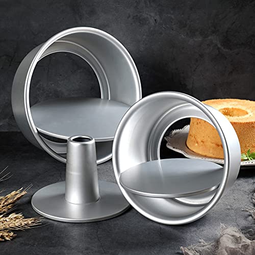 Chiffon cakevorm metalen ronde cakevorm met afneembare bottom, kaasecake bakpan, bakvormen Cake Tool Chiffon cakevorm metalen ronde cakevorm met afneembare bottom, kaasecake bakpan, bakvormen Cake Tool