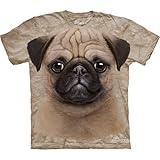 The Mountain Men's Pug Face T-shirt, Tan, Large