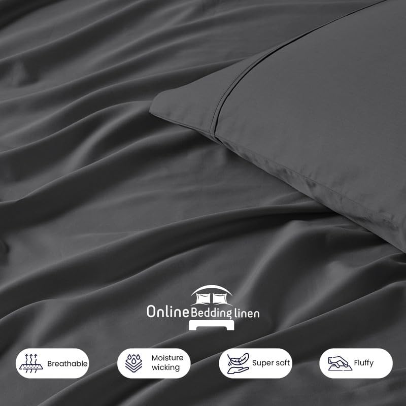 Miniatura 3 de Flex Top - Cama de tamaño California King, 800 hilos, 100% algodón egipcio, sábanas de 18 pulgadas de profundidad para dormir numero cama (4 piezas)