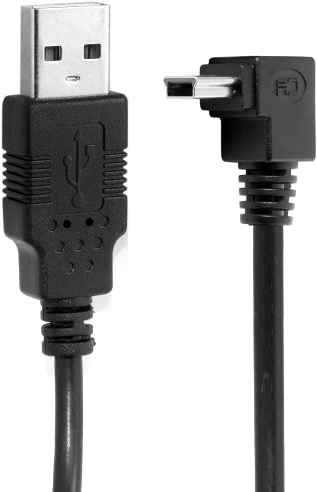 chenyang HDMIHOME Down Angled 90 degree Mini USB 2.0 B type 5Pin Male to USB male data cable 0.5m