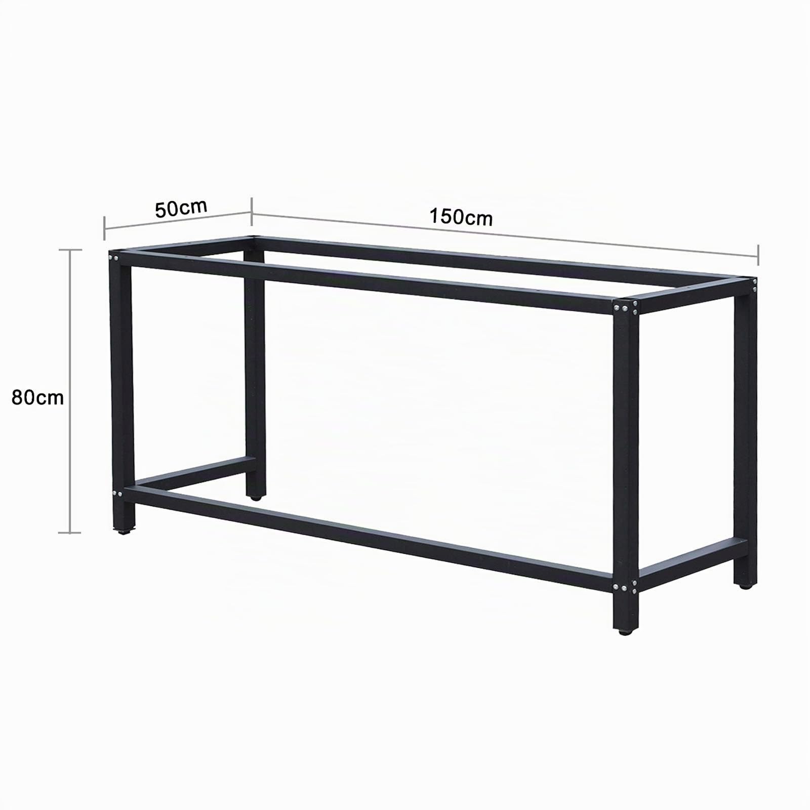 Châssis Fixe établi B50xL150xH80cm Support établi Table Travail Emballage Cadre Atelier Armature