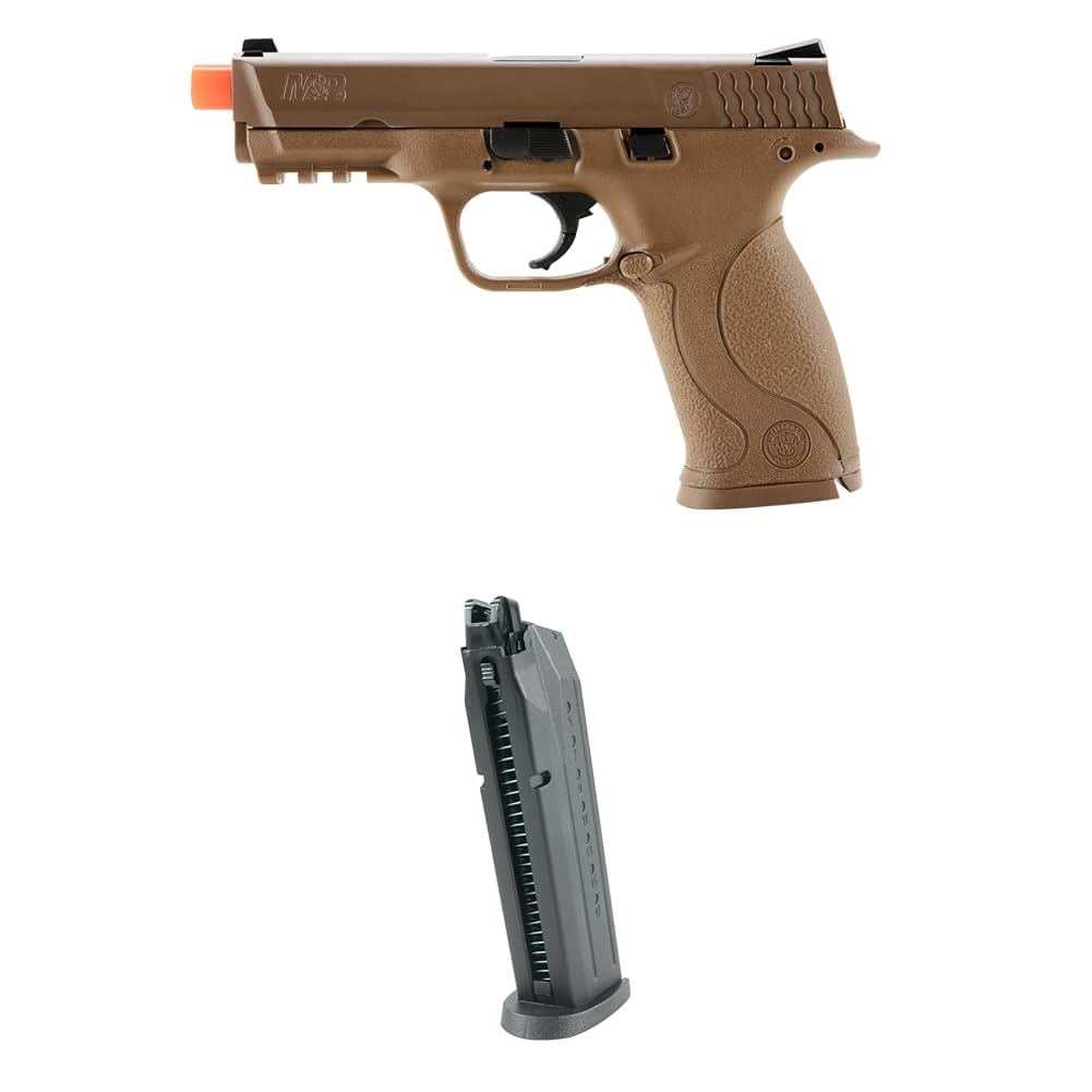 Bundle of Umarex Smith &amp; Wesson M&amp;P 9 GBB 6mm BB Pistol Airsoft Gun + Umarex Smith &amp; Wesson M&amp;P 9 GBB 6mm BB Pistol Airsoft Gun Magazine,Black