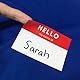 250 Stück - Hello My Name Is Sticker, Namensschilder Aufkleber - 75 x 50 mm, 5 Farben