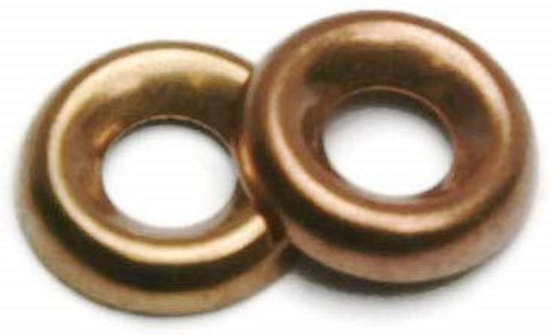 Finishing Cup Washer Silicon Bronze Countersunk Finishing Washers #8 (0.205 ID x 0.538 OD x 0.104 Thick) Qty 100