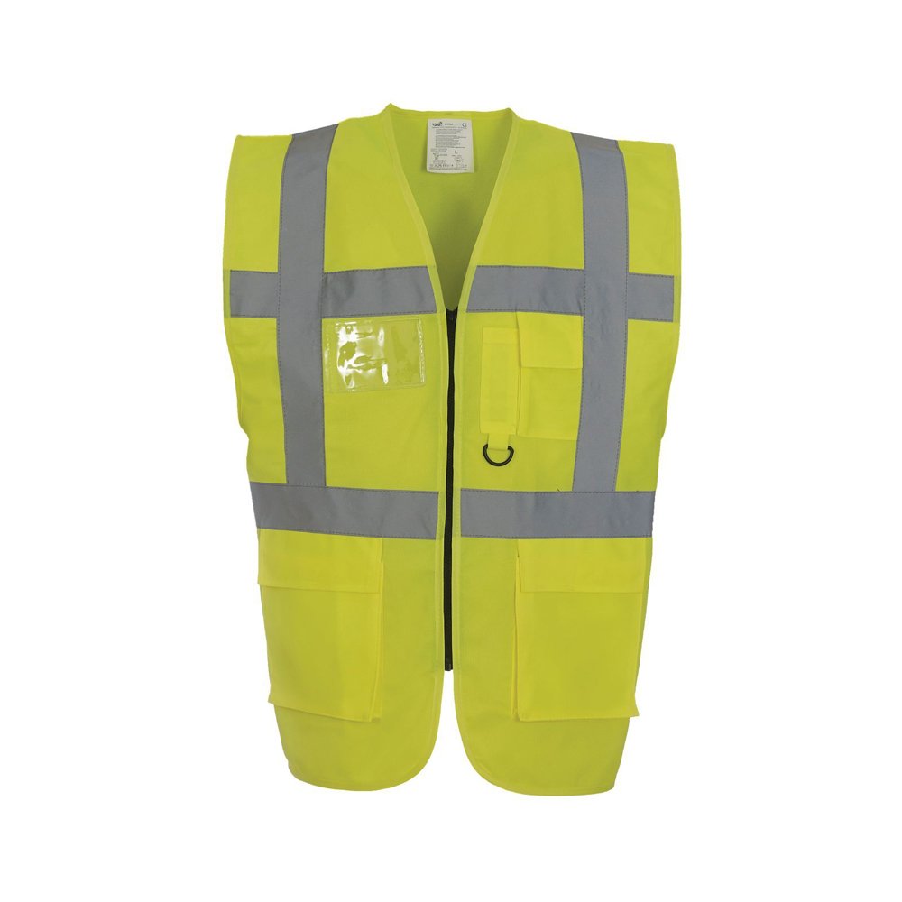 Expert Workwear Coloured Hi Vis Executive Vest High Viz Vests Zip with Pockets - 27 Colours — view 21