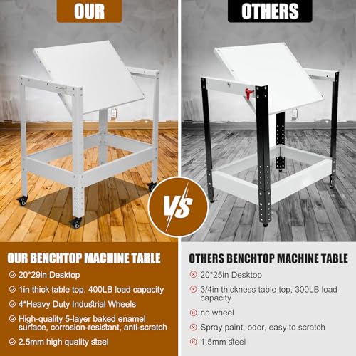 20x29 Flip Top Benchtop Machine Table