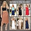 Women Solid High Waist Silky Casual Elastic Satin ... #4