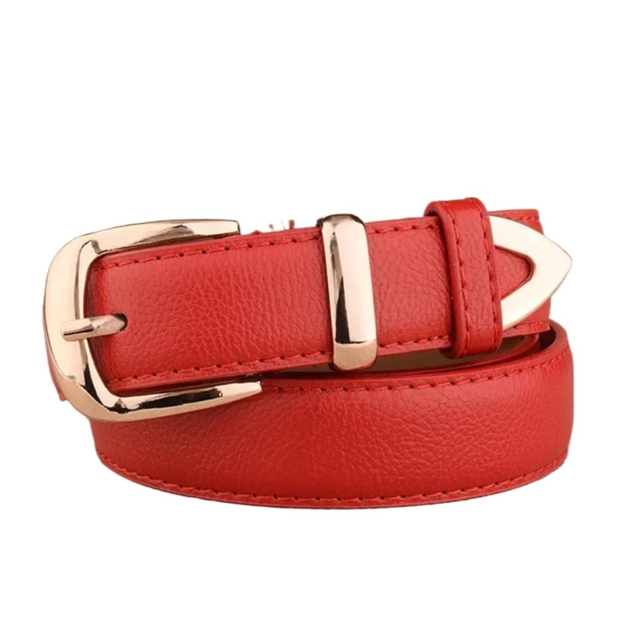 Ceintures en cuir véritable for femmes, 2 pièces, boucle dorée, ceintures assorties for robe et jean Pour Femme