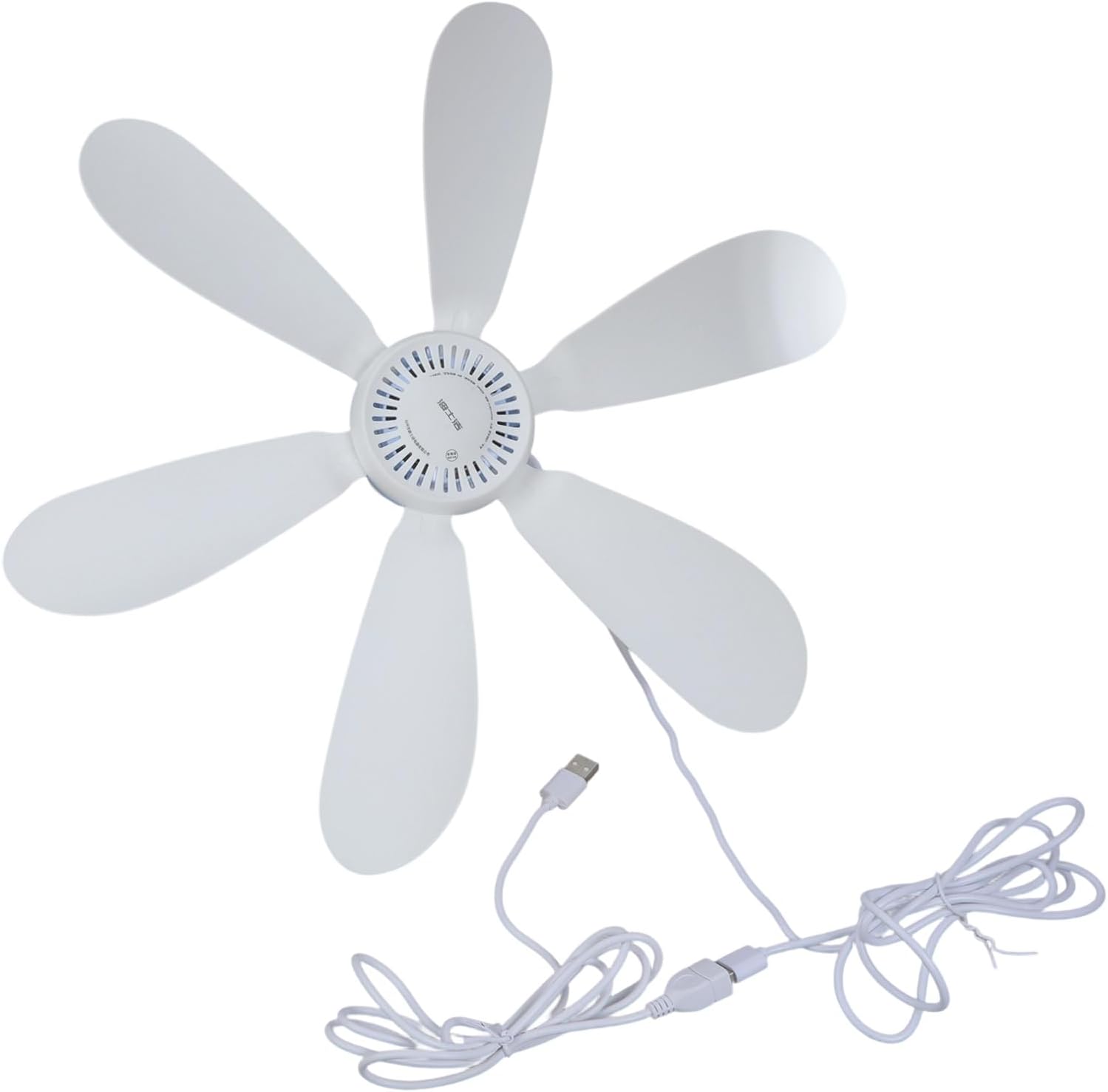 16.5" USB Powered Hanging Fan With 10.7efeet Cord For Camping Tents Outdoor Use Low Noise 5V Portable Cooling Portable USB Fan