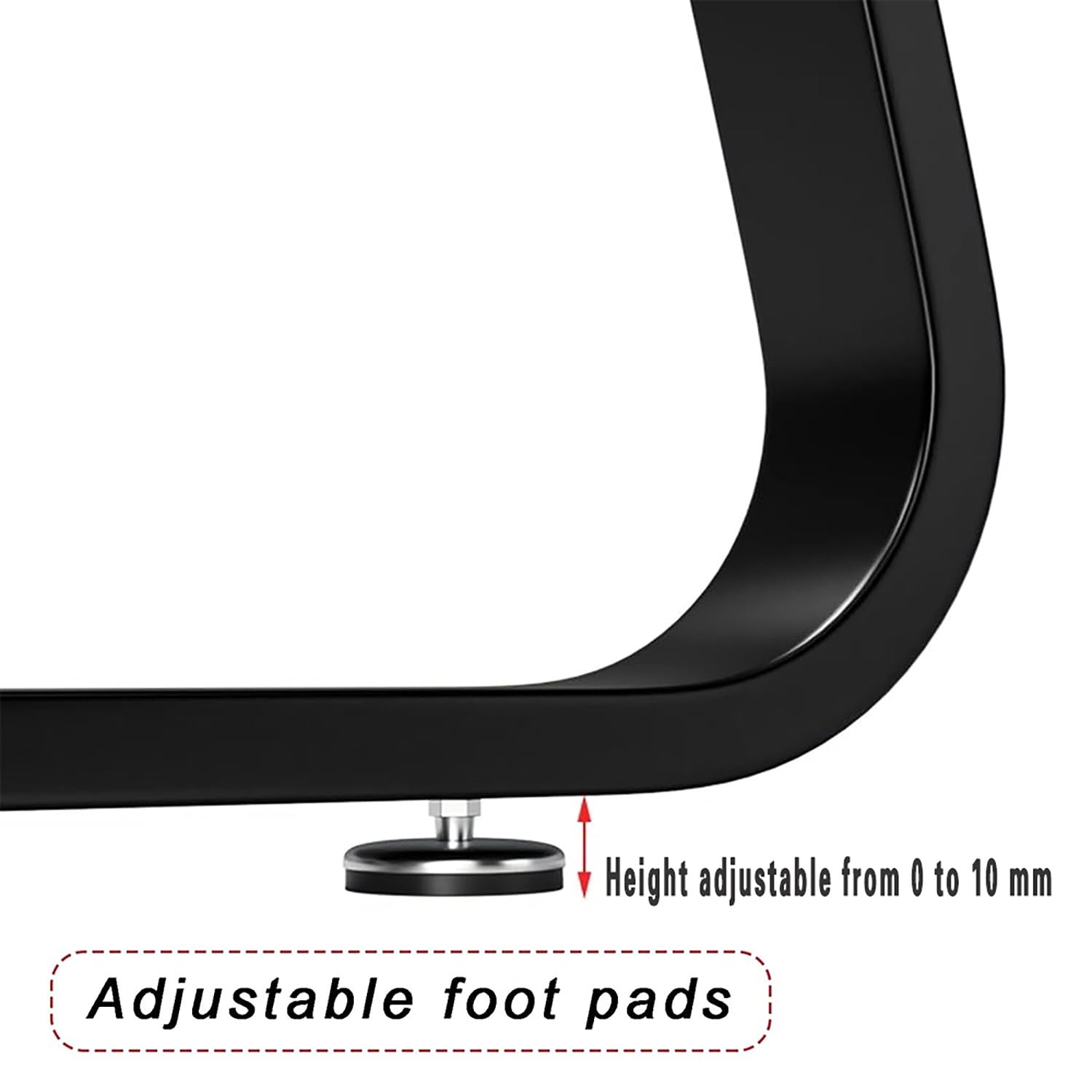 Generico 50x72cm Gambe di Supporto con piedi Regolabili Robuste