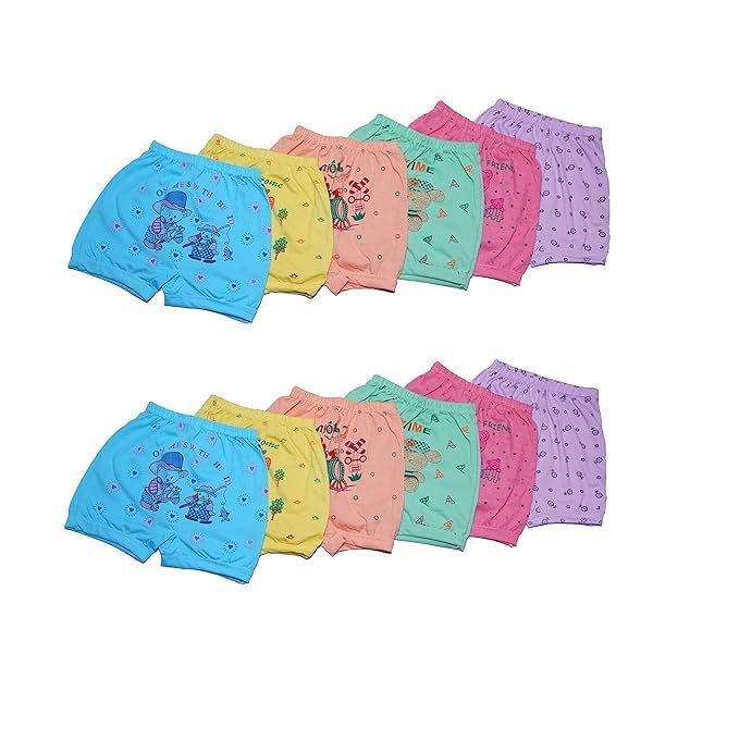Ephemeral Baby Boys & Baby Girls Unisex 100% Cotton Printed Panty Organic Summer Toddler Bloomer |Shorts Covers Pants Sets |Cute Briefs| Newborn Underwear Combo Pack of 6 (6-12 Months) Assorted-image-10