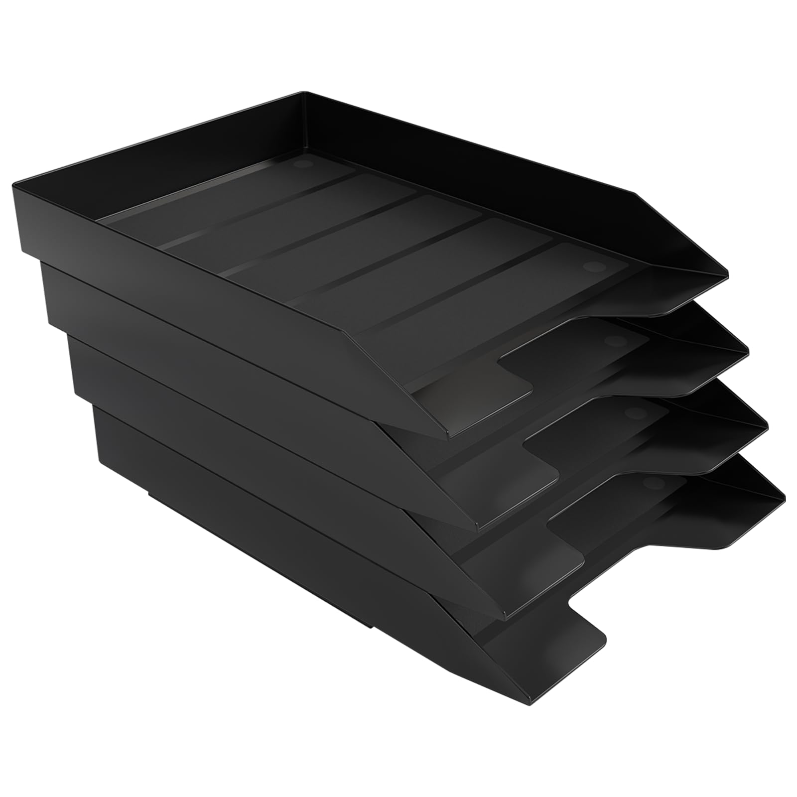 Corbeille à courrier empilable 4 niveaux Acrimet format A4 noir