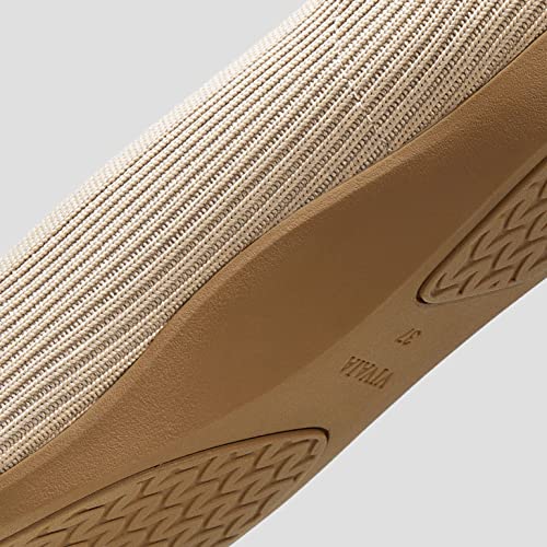 VIVAIA Margot CloudWalker Women's Casual Flats Slip on Washable Ballet Flats Shoes Comfortable Square-Toe Style Almond4