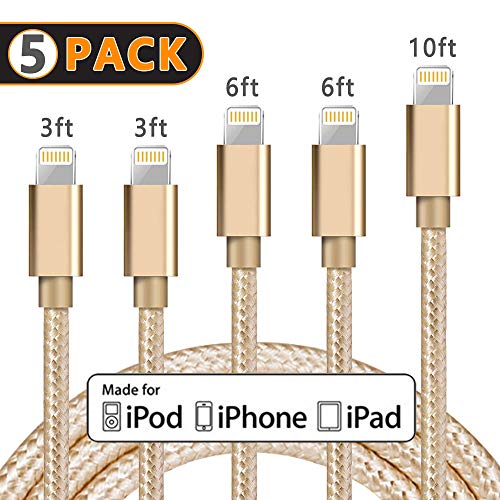 iPhone Cable iPhone Charger Lightning Cable Nylon Braided MFi Certified iphone charger cable