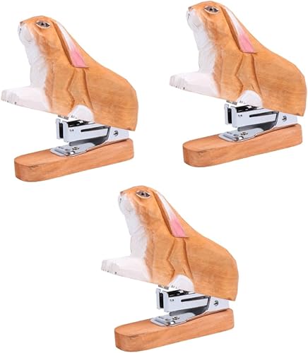 KALLORY Grapadora compacta de 3 piezas, suministros de grapadora de oficina, mini grapas para grapadora en miniatura de papel, accesorios para niños