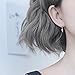 Punk Spike Tiny Dangle Hoop Earrings for Women Girls Men Sterling Silver Charms Hoops Cuff Cartilage Stud Tragus Helix Wrap Minimalist Geometric Earrings Dainty Hypoallergenic Fashion (silver)