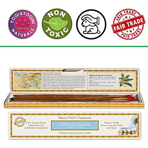 Fiore D 'Oriente 100% Natural Olibanum migiurti Varillas de Incienso, bambú, Multicolor