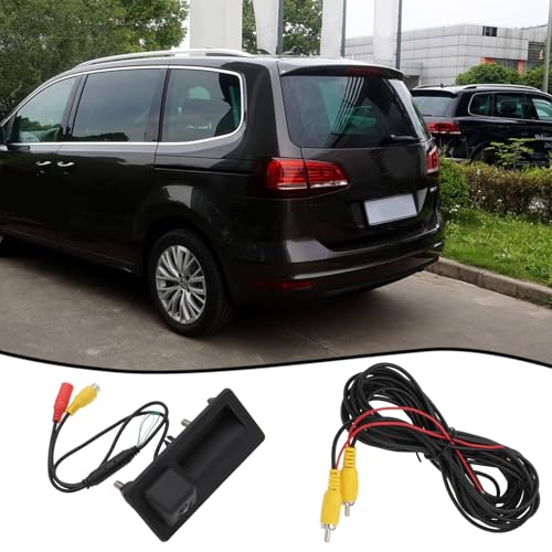 Image of OTOTEC 1 Set Car Rear View Camera Handle Button Kit Compatible with Audi A3 A4 A4L Compatible with Porsche New Cayenne 958 Compatible with Passat Variant AB 2011