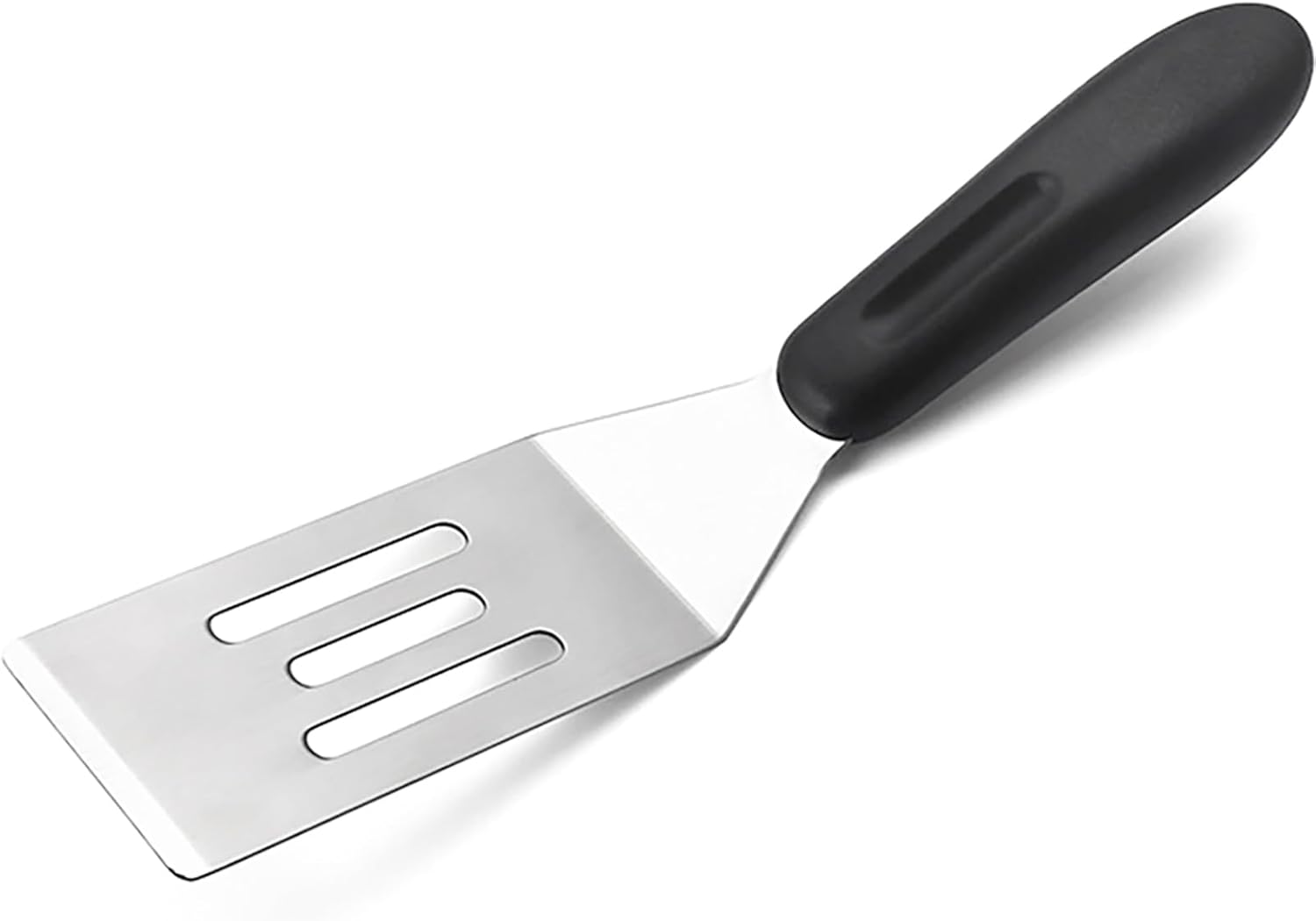 Small Metal Spatula,Mini Spatula for Flipping, Cooking and Baking,Stainless Steel Brownie Spatula with Non-Slip Handle for kitchen Use