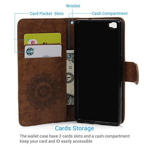 Cover Huawei P8 Lite 2016, Pelle Premium PU e