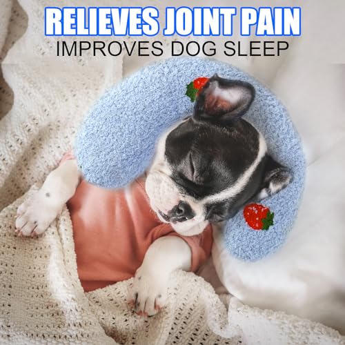 BABORUI Dog Calming Pillow for Small Dogs, U Shaped Dog Neck Pillow for Joint Relief Sleeping Improve, Machine Washable Pet Pillow for Dogs & Cats(Blue) BABORUI Dog Calming Pillow for Small Dogs, U Shaped Dog Neck Pillow for Joint Relief Sleeping Improve, Machine Washable Pet Pillow for Dogs & Cats(Blue)