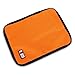 BUBM Folding Rolls Bag Cable Organizer Bag Travel Case Digital Storage Bag (Orange)