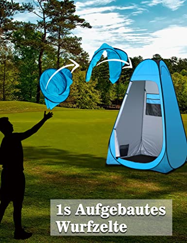 Duschzelt Liberrway Camping Toilettenzelt Pop Up 120 x 120 x 195 cm