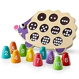 Play Brainy Fun, Kid-Friendly and Math Educational- Easy Number Game-Toddler Puzzle- 3D Baby Animal Hedgehog Puzzle- STEM Learning Toy- Ideal for Baby, Toddler, and Kids., Multicolored