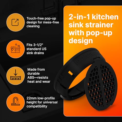 Colador Pop Up para Fregadero 2 en 1 Negro 22mm miniatura 7