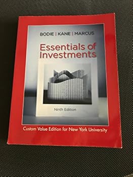 Paperback Essentials of Investments Ninth Edition, Custom Value Edition for New York University Book