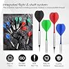 CyeeLife Plastic Tip Darts,12pcs Soft Darts Set with 100 Plastic Tips for Electronic Dartboard