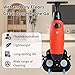 GAYAYAS Commercial Floor Polisher, Outdoor Hand Push Sweeper Small Floor Scrubbers, 360°Rotating, Self-Propelled, for Various Floor Types, for Industrial Workshops Red