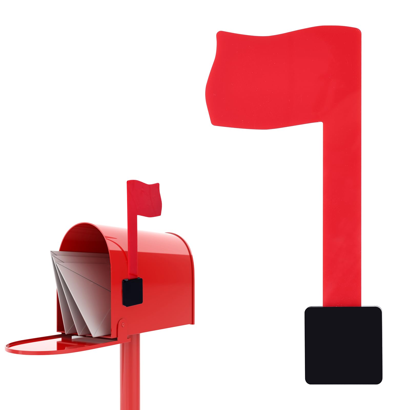 Amazon.com: Mailbox Flag Replacement, Red Flag for Mailbox with Double ...