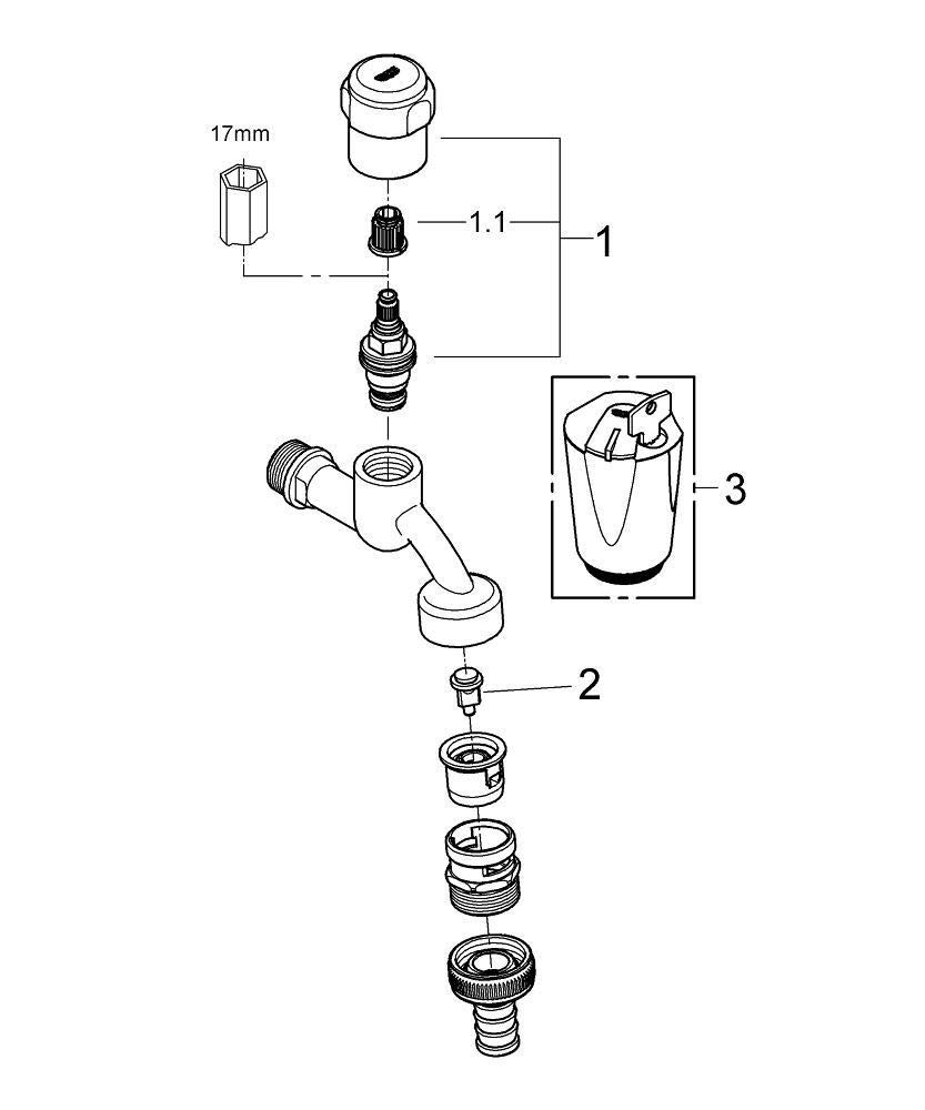 GROHE Zawór czerpalny 1/2"