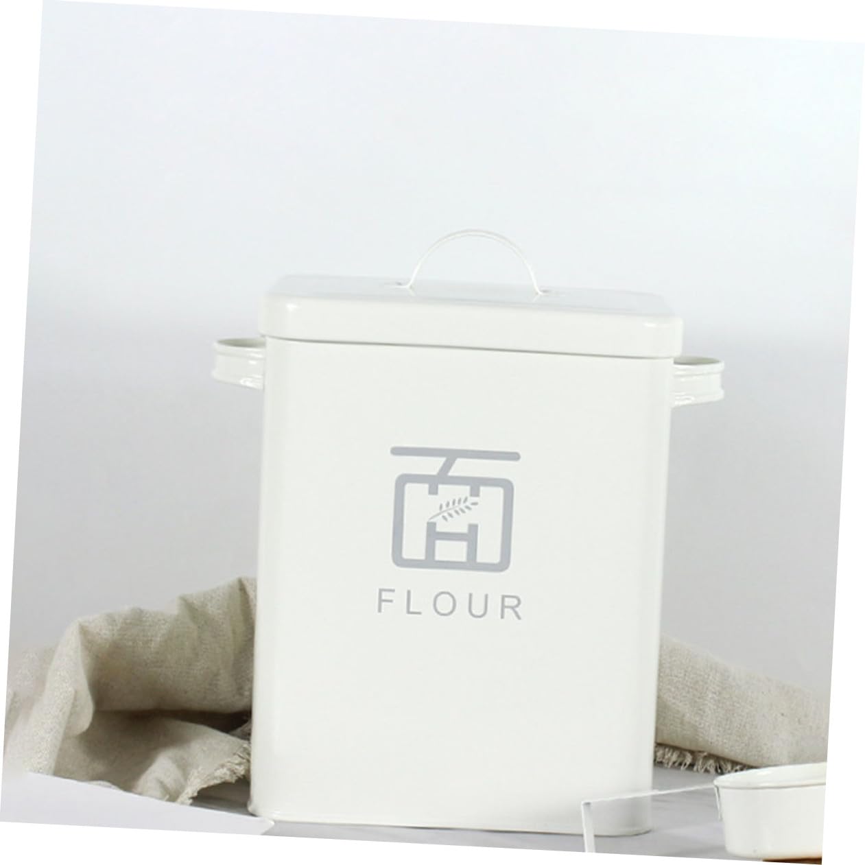 Cabilock Caja Cubo De Harina Recipientes Herméticos Para Alimentos Recipientes Para Alimentos Contenedores De Alimentos Cubo De Arroz Planchar Metal Suministros De Cocina