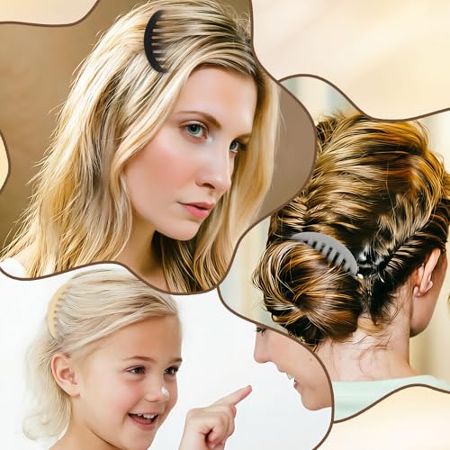 6 Peines Clips para Cabello Diseño Frances en 3 Colores Neutros miniatura 5