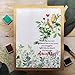 CrafTreat Reusable Bird Branch Stencils for Painting on Wood, Canvas, Paper, Fabric, Floor, Wall and Tile - Leaves and Branch Stencil - 6x6 Inches - DIY Arts and Crafts Stencil of Branches and Leaf