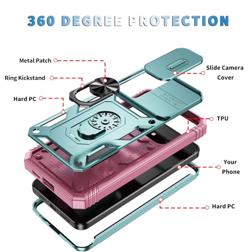 Coque pour Galaxy S25 béquille protégeant la lentille des chocs - 5