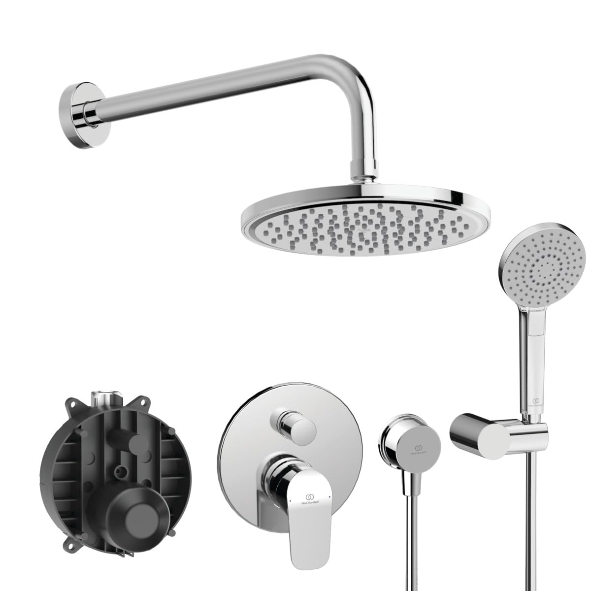 Ideal Standard - Ceraflex Kit de ducha con conector dispensador, cromado