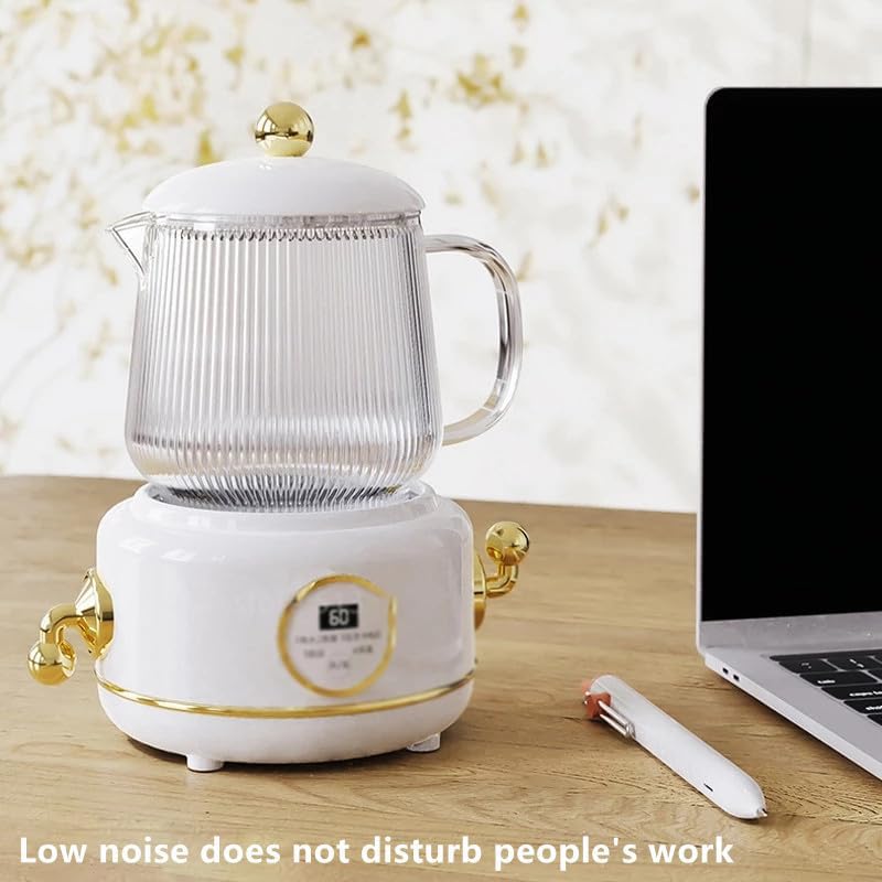 Tetera eléctrica de vidrio 600ml portátil miniatura 4
