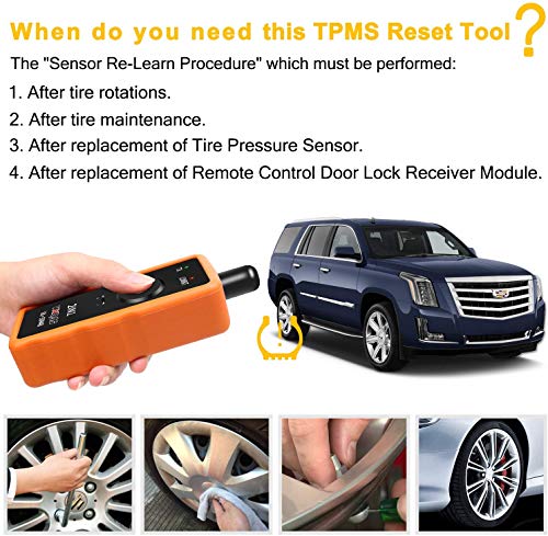 Vxdas 2In1 Tpms Relearn Tool For Gm And Ford Super El-50448 Tire Pressure Monitor Sensor Tpms Reset Tool 2023 Edition #TOP3