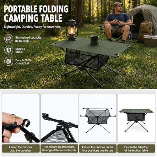 Table de camping pliable ultra légère contre l'encombrement - 7