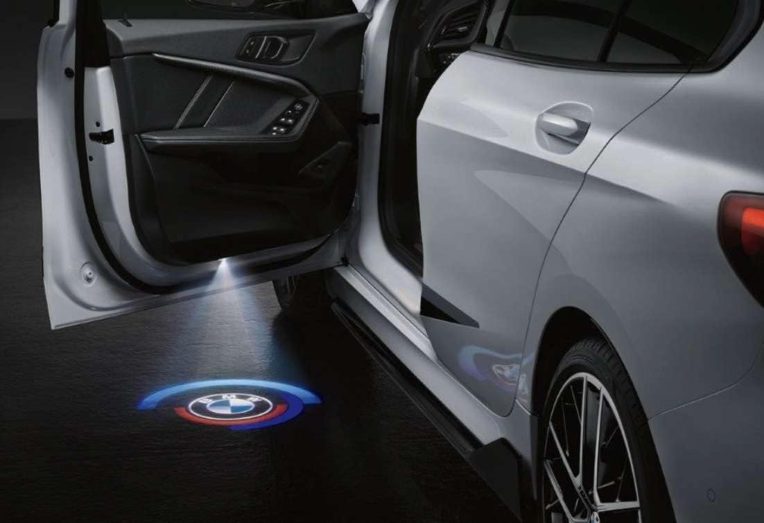 Original BMW M 50 Jahre LED-Türprojektoren 50mm