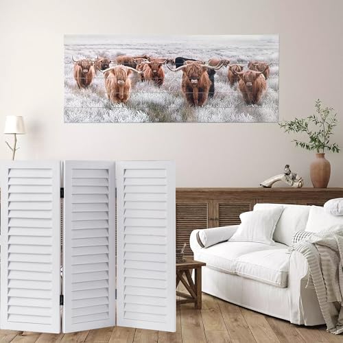 SOFE Wood Short Room Divider 3 Panel 2.6 Ft Tall Shutters Folding Divider for Room Separation White Room Partitions and Dividers Freestanding Foldable Wall for Home Bedroom Office