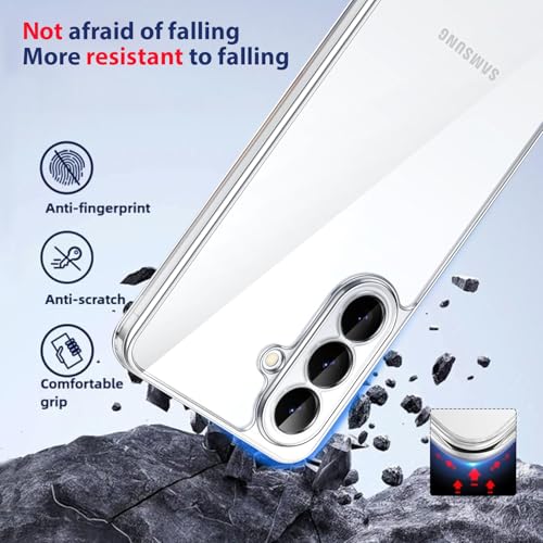 Image of KACA Clear Back Cover Case for Samsung Galaxy A56 5G |Case for Samsung Galaxy A56 5G|Shockproof Bumper TPU Protective Design - Transparent