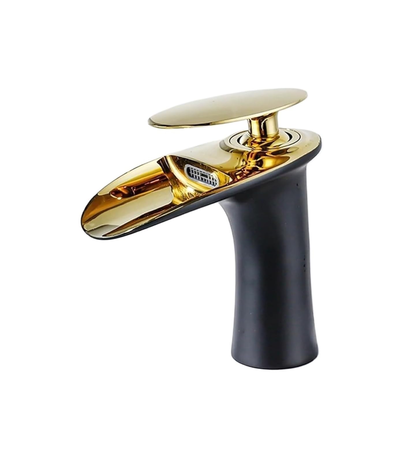 Lyvqzpwlr C Bathroom Basin Pillar Taps, Allcopper Antiqueretro Basin Faucet Multicolor Waterfall Oldhot Bathroom Abinet Kitchen(C)
