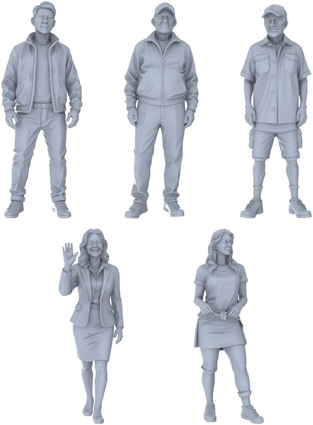 MRY-SFW 1/120 5-Piece Street Essential Building Painting Hobbyists