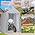 GarveeLife Carport Canopy, 6x6 FT Heavy Duty Carport Waterproof, Portable Garage with Removable Sidewalls & Doors Car Canopy with All-Season Tarp for Motorcycle, Bike, Garden Tools, Grey