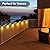AOYOO Solar Deck Lights Outdoor, 8 Pack Fence Post Solar Lights, Solar Step Lights Outdoor Waterproof for Outdoor Pathway, Yard, Patio, Stairs, Step and Fences (Warm White)